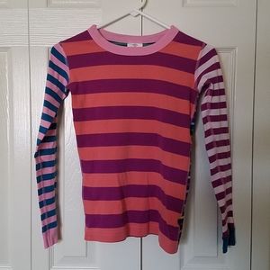 Hanna Andersson Striped Long John Top sz 12